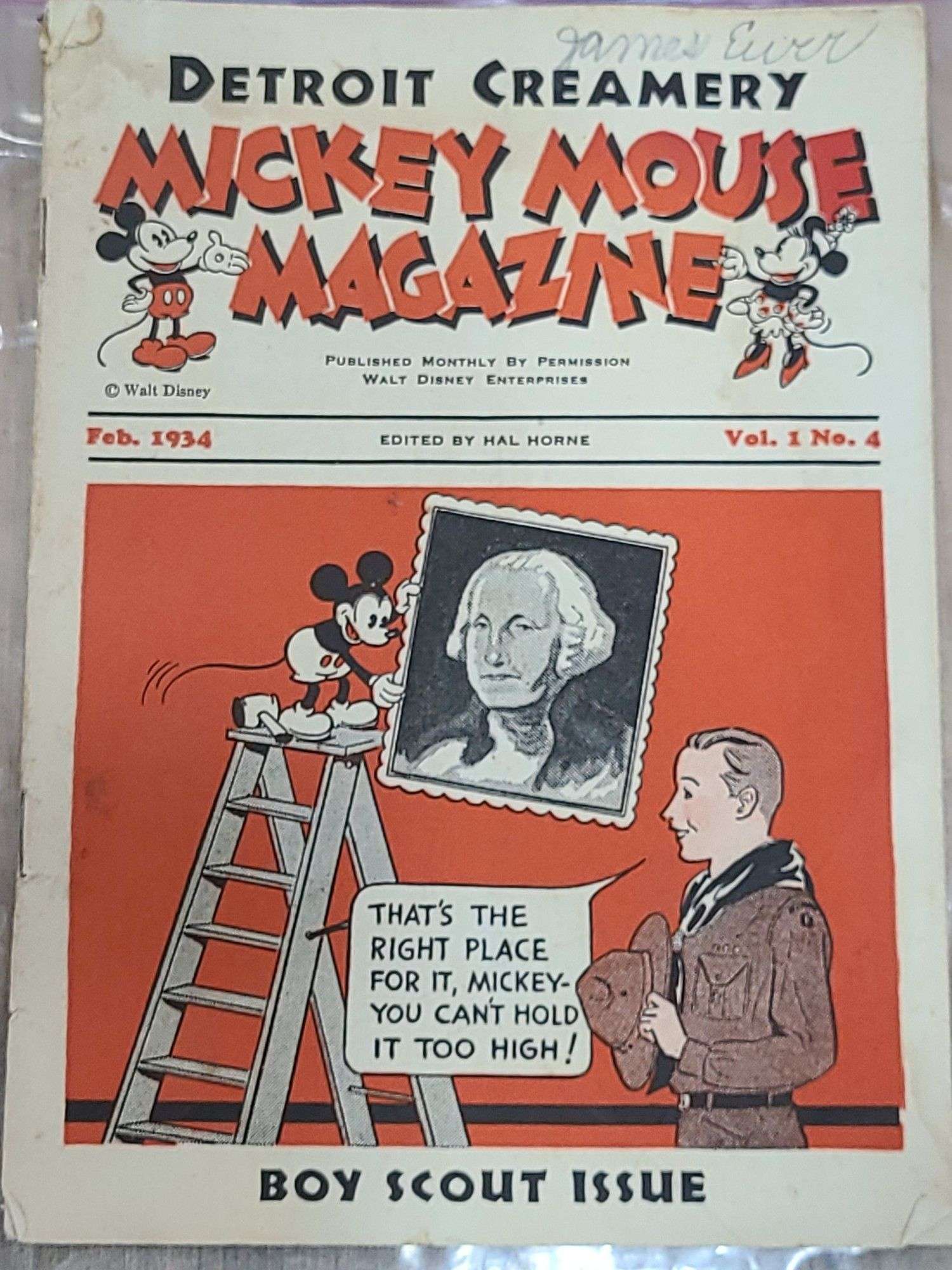 Vintage Mickey Mouse Magazine - February 1934 - Lil Dusty Online