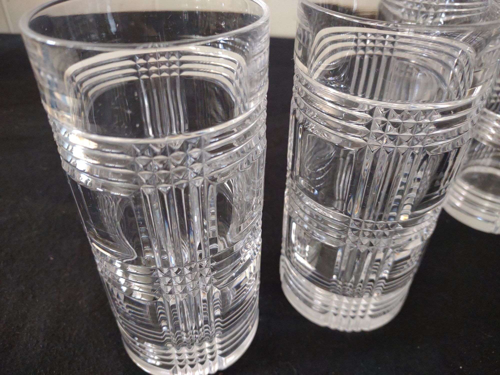 Set of 4 Ralph Lauren Stoned Glen plaid drinking glasses signed on bottom -  Lil Dusty Online Auctions - All Estate Services, LLC