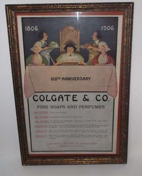 100th Anniversary Colgate Maxfield Parrish ad in Period Parrish Frame ...