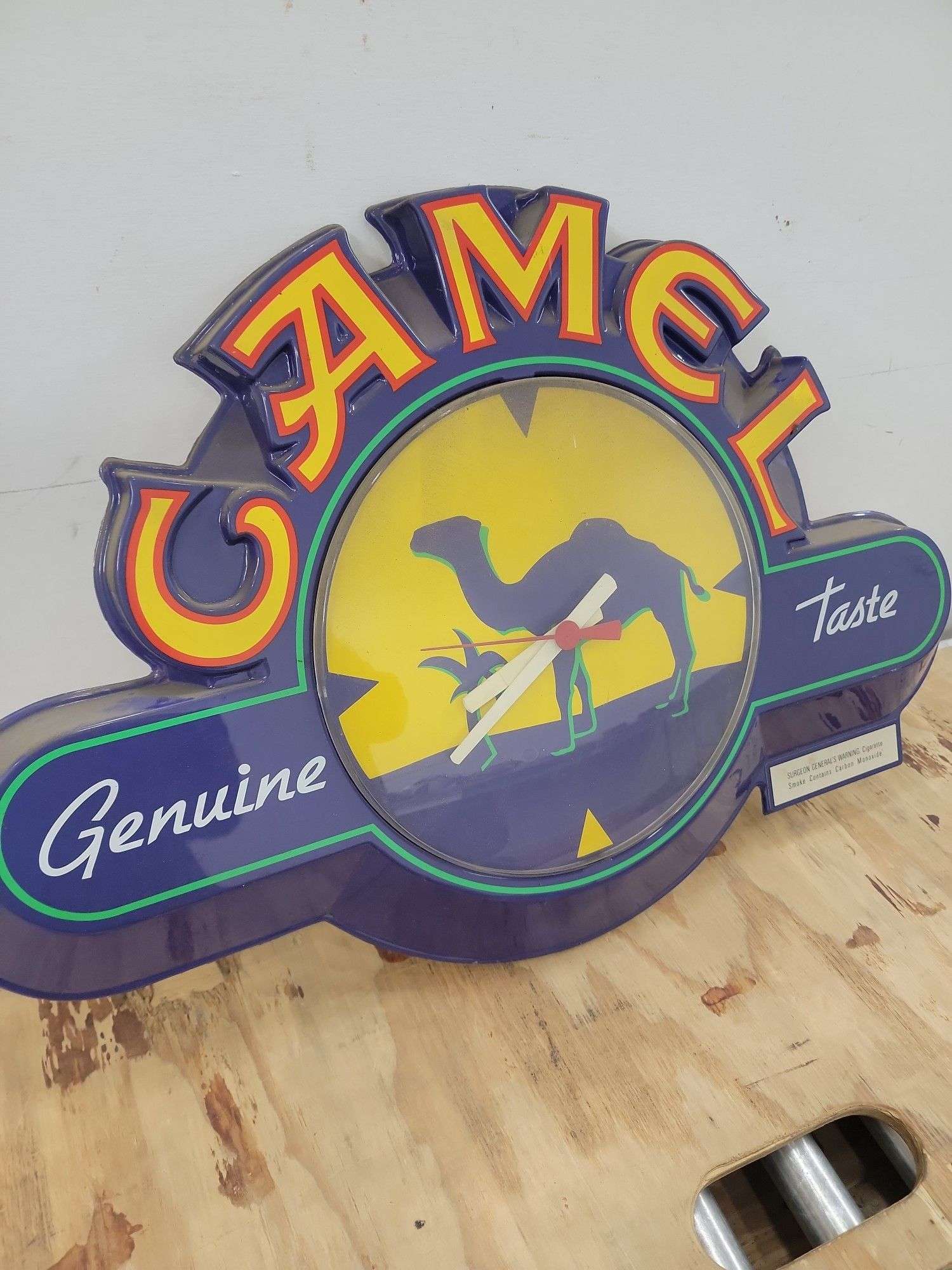 Vintage Camel Cigarettes Clock. 2A - Lil Dusty Online Auctions