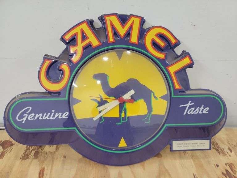 Vintage Camel Cigarettes Clock. 2A - Lil Dusty Online Auctions