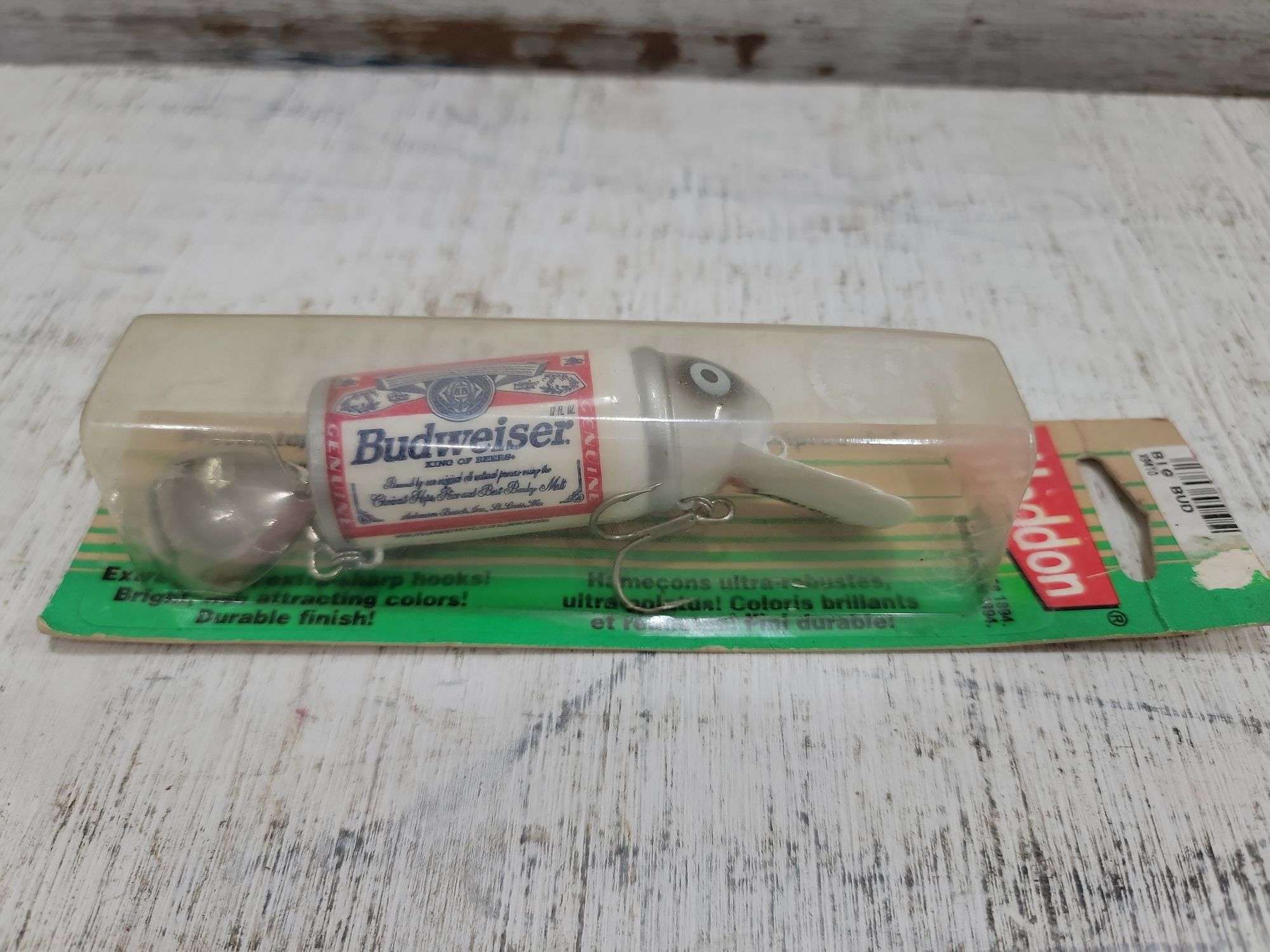 budweiser can fishing lure 1995 Big Bud Budweiser Fishing Lure NIB. 3B - Lil Dusty Online Auctions