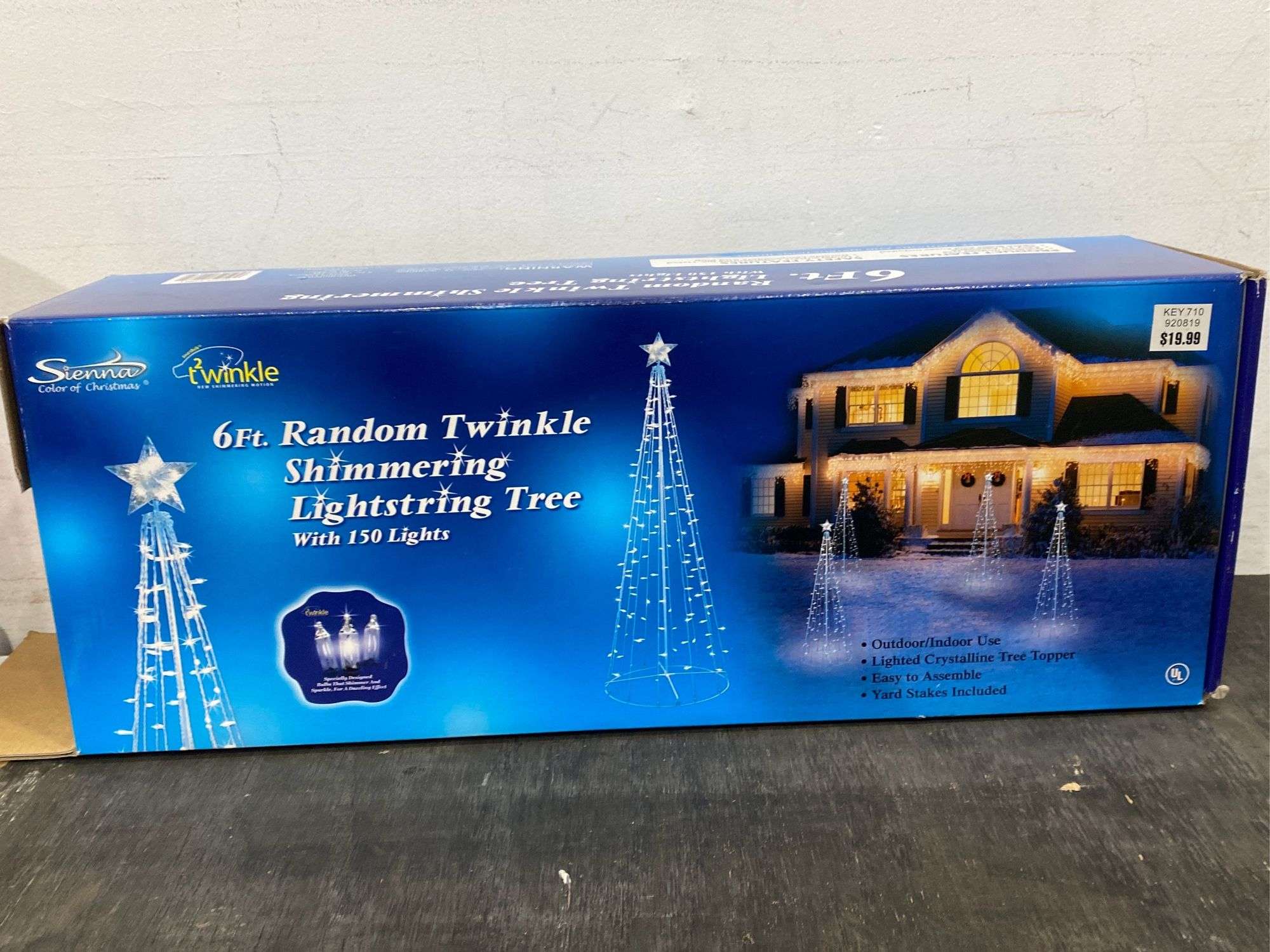 Random twinkle shimmering light string tree 6ft NIP. 6e - Lil Dusty Online  Auctions - All Estate Services, LLC, image size:2000x1500