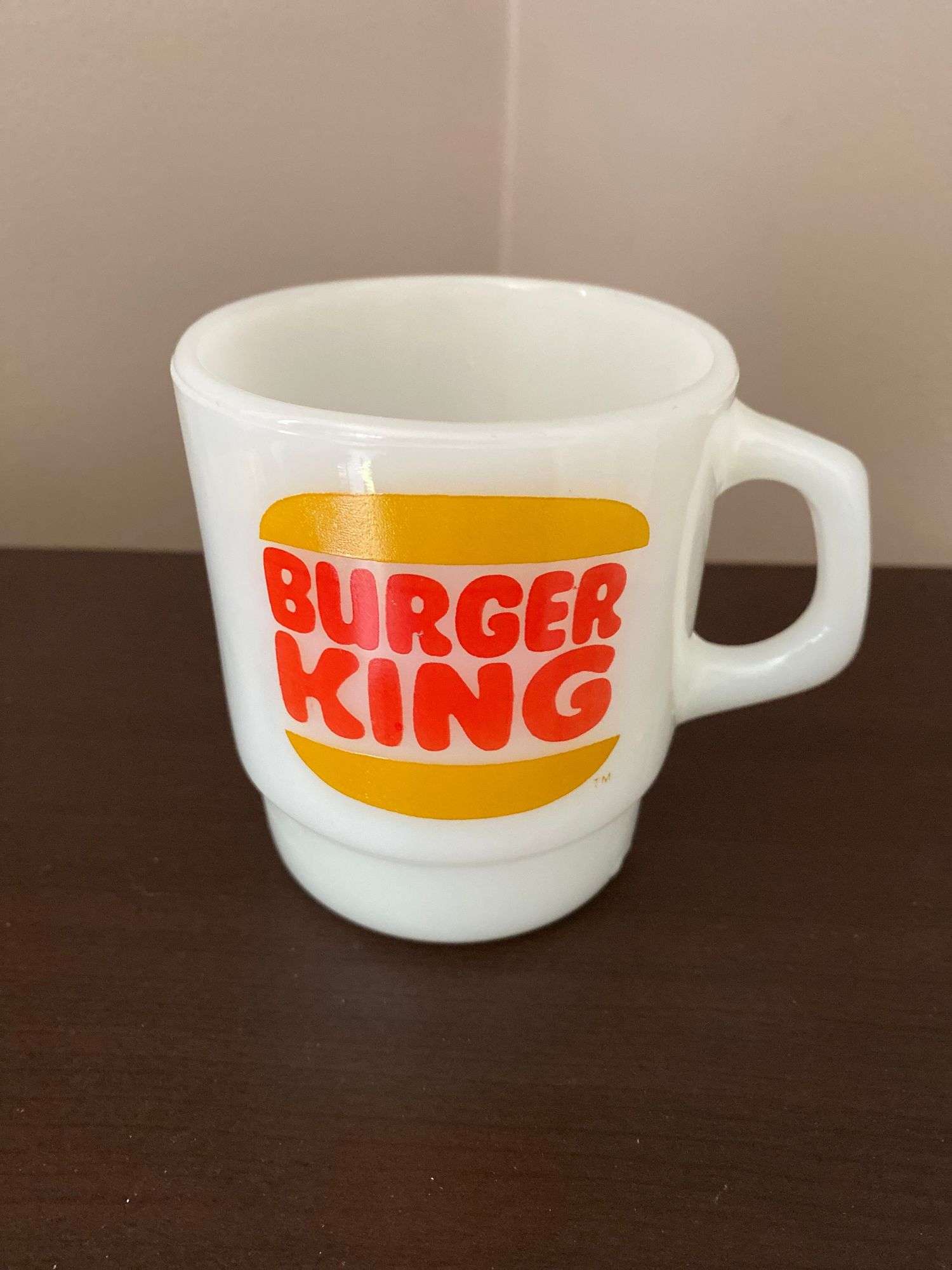 Burger King mug made by fire king - Lil Dusty Online Auctions