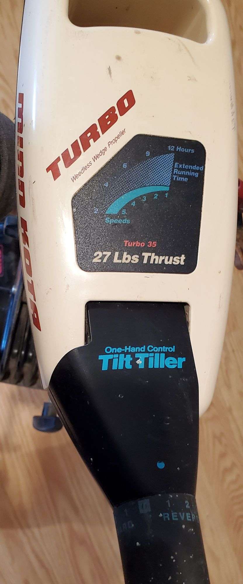 美品！NINN KOTA TURBO35 27LBs Thrust ハンドエレキ ミンコタ 船外機 ハンドコン  MINN KOTA TROLLING MOTOR 27 Lbs THRUST TURBO 35