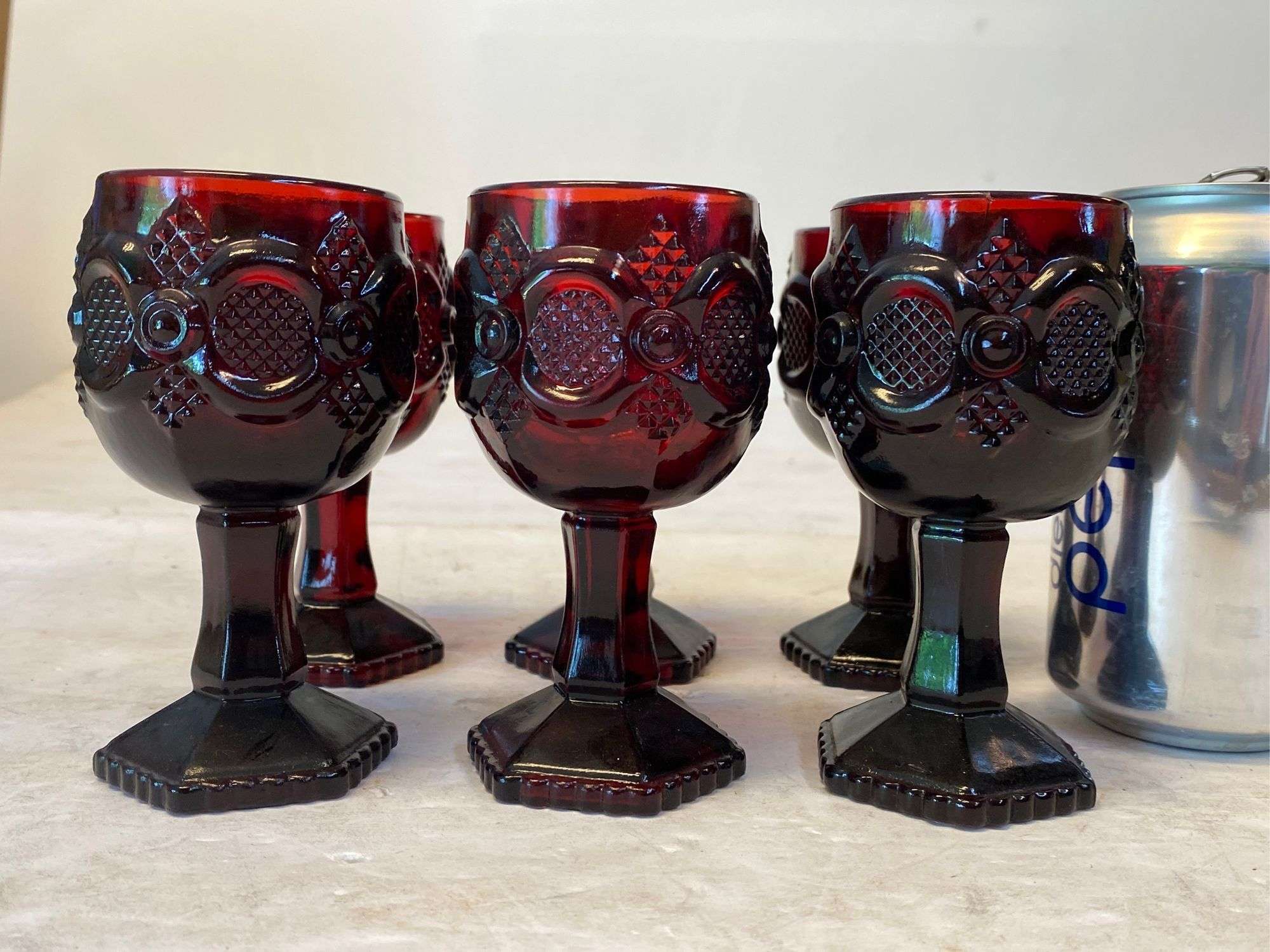 Vintage Avon ruby red sherry glasses - Lil Dusty Online Auctions - All  Estate Services, LLC