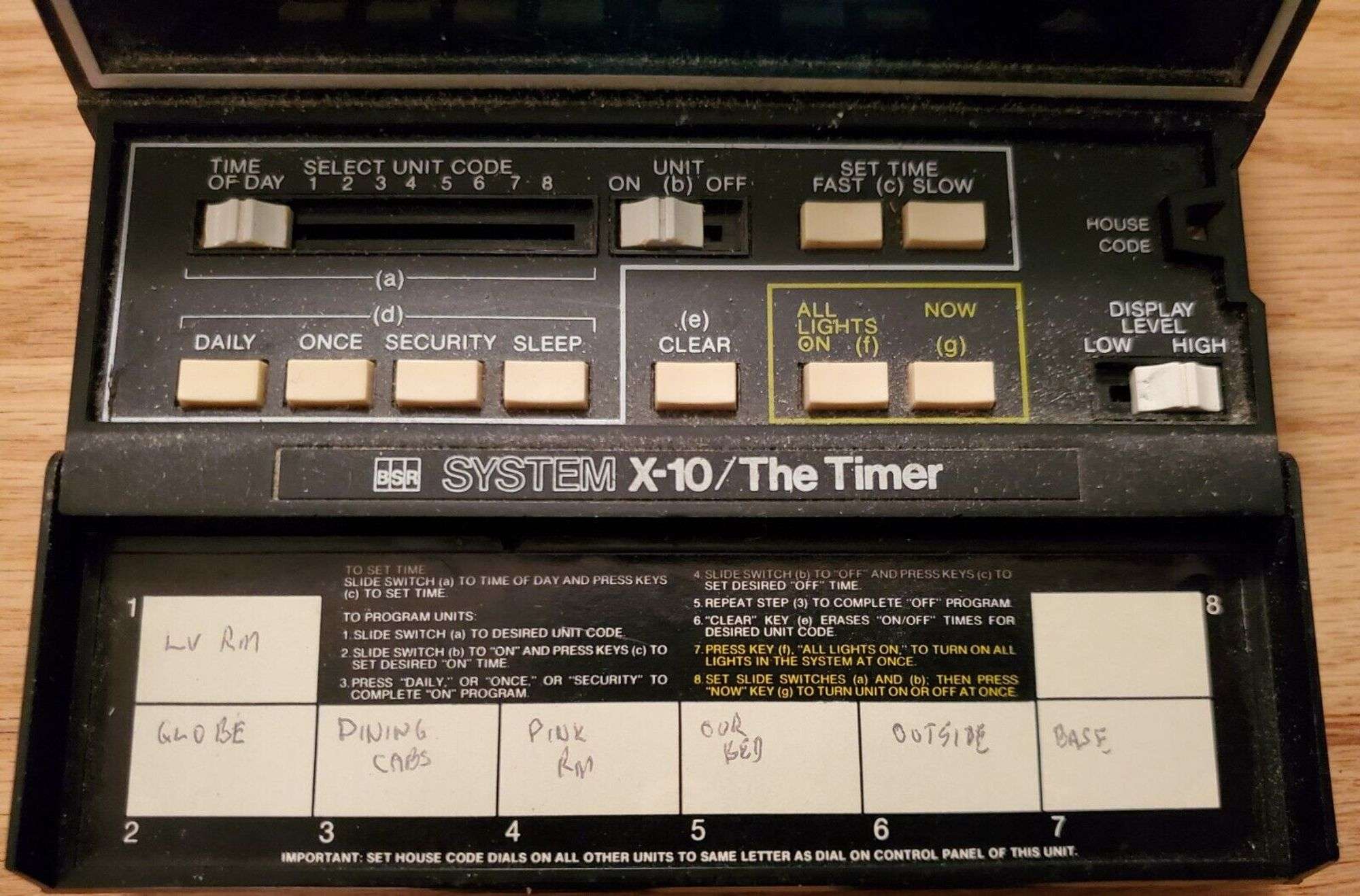Vintage BSR System X-10 X10 The Timer Home Automation Security