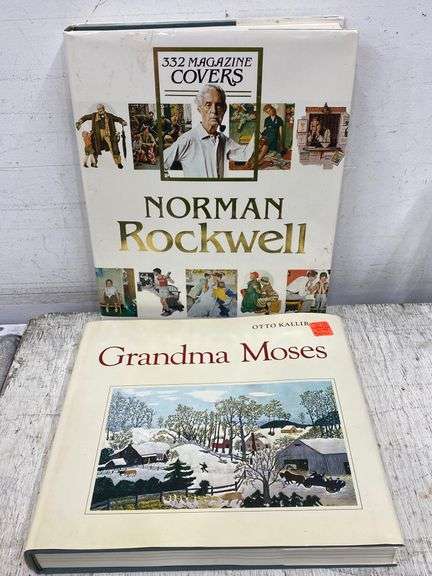 2 coffee table books - Norman Rockwell, Grandma Moses. 2c - Lil Dusty ...