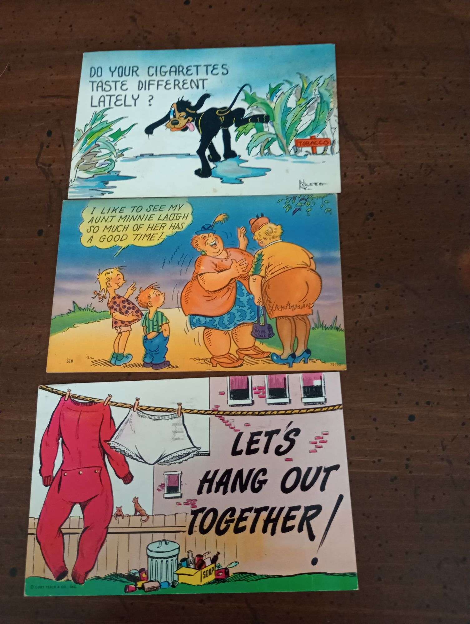9 Humorous postcards 1950s - Lil Dusty Online Auctions