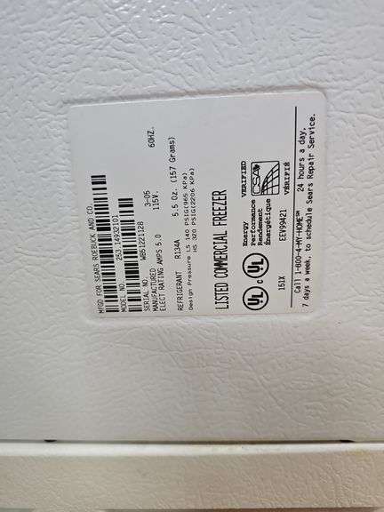 Kenmore heavy duty Comercial chest freezer 41x22x34 WORKS - Lil