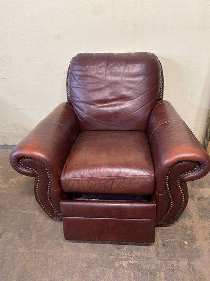 Leather recliner 44" wide x 39" deep