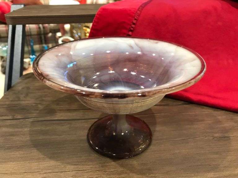 Northwood Slag Glass Spool of Threads - Lil Dusty Online Auctions - All ...