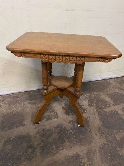 Vintage side table 28" x 20" x 28.5" tall