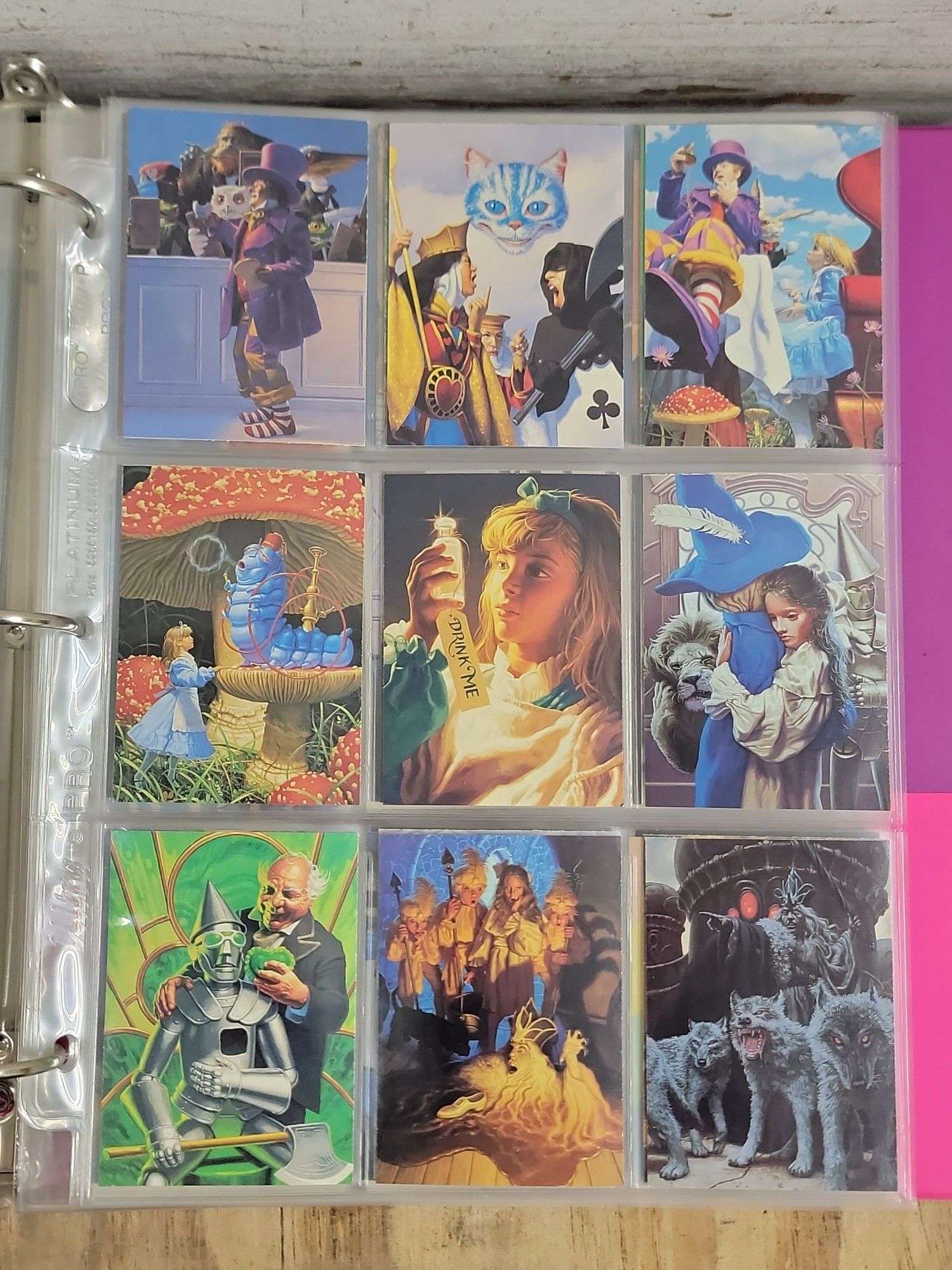Assorted Vintage Trading Cards in Lisa Frank Binder. 1C - Lil