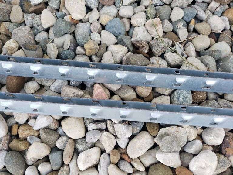 PAIR OF 12'X2' MATAL RACK UPRIGHTS