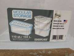 STARPLAST STORAGE TOTE WITH LID