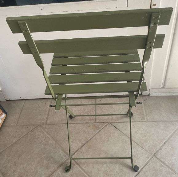 Vintage Wood/Metal Folding Chair