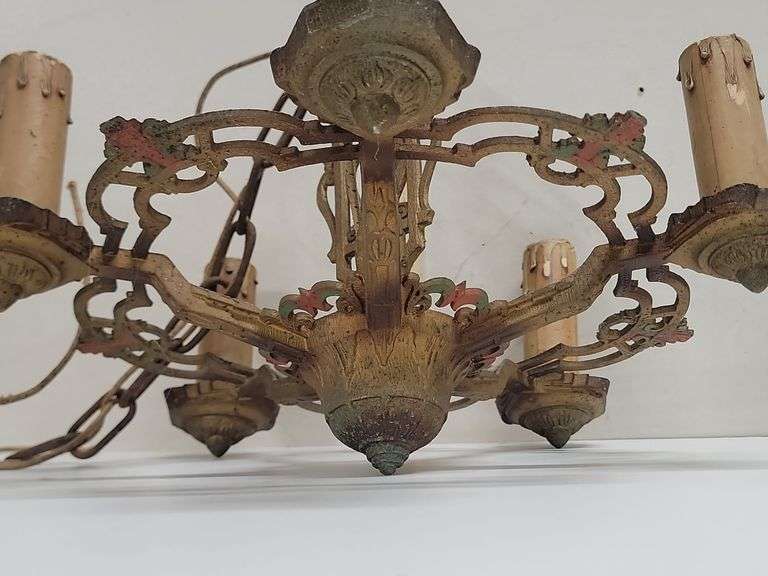 ANTIQUE ART DECO CHANDELIER