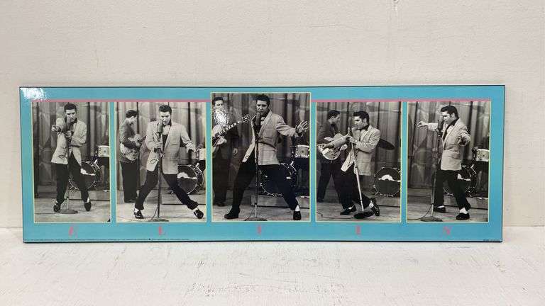 Elvis poster on board 1991. 1a