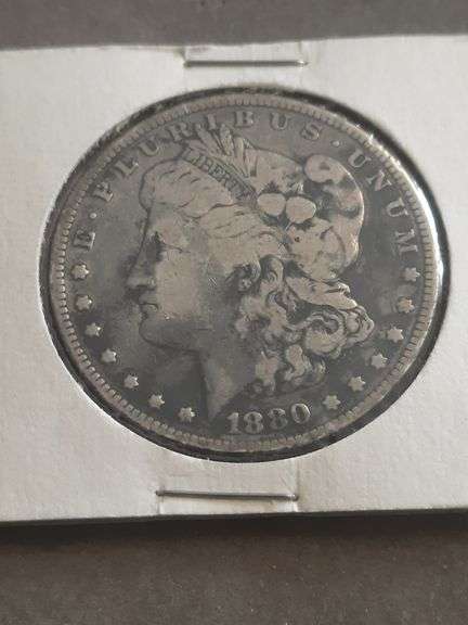 Toned 1880 Morgan Silver Dollar
