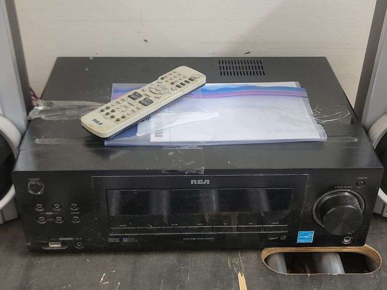 RCA Home Theatre Receiver & Sharp Speaker System. 6E