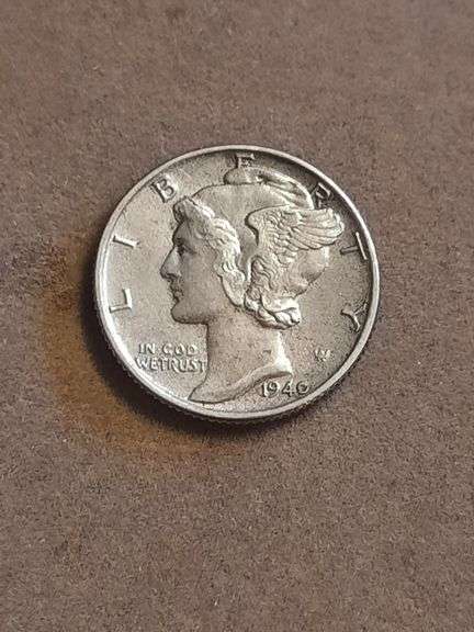 Full Bands 1940 Silver Mercury Dime