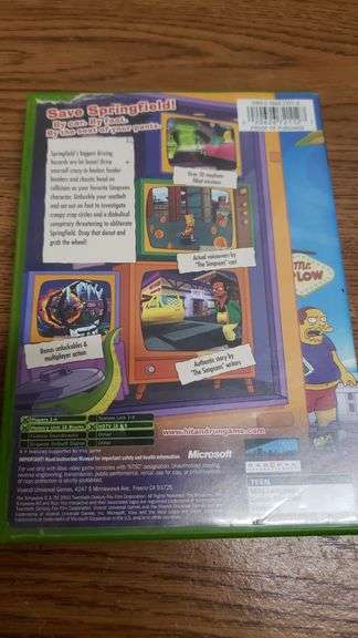 XBOX SIMPSON HIT AND RUN GAME