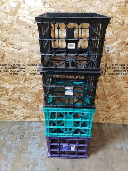 4 MILK CRATES