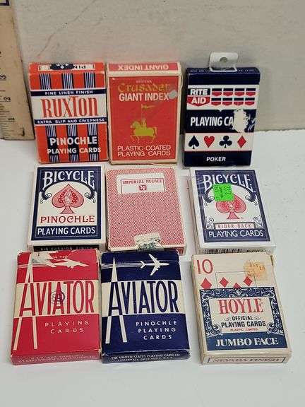 PLAYING CARDS & "CARD GAMES FOR ONE" BOOK. 16B