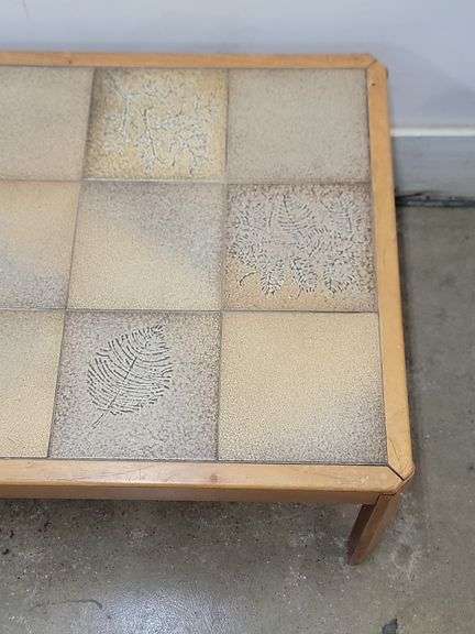 MCM Tile Top Wooden Coffee Table