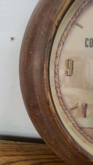 VINTAGE HAPPY TRAILS DINER CLOCK. 11C