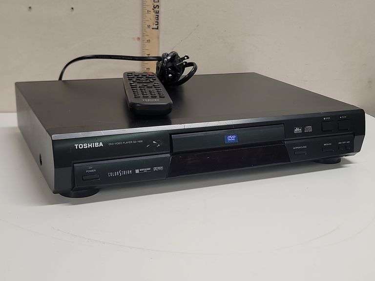 TOSHIBA DVD PLAYER (SD-1600) WITH REMOTE. 00E