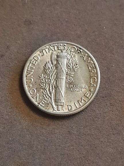 Full Bands 1945 Silver Mercury Dime