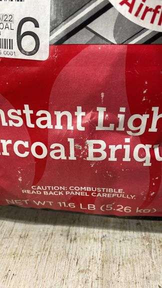 Two bags of charcoal unopened. 2f
