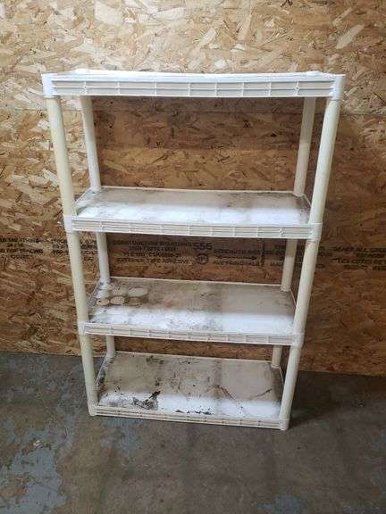 53" HEAVY DUTY 4 TIERED GARAGE SHELF