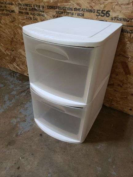 STERILITE STORAGE DRAWERS, 2 TIERED, 18"X15"X24"