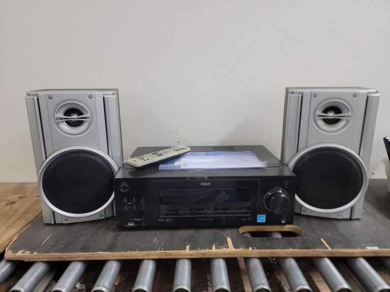 RCA Home Theatre Receiver & Sharp Speaker System. 6E