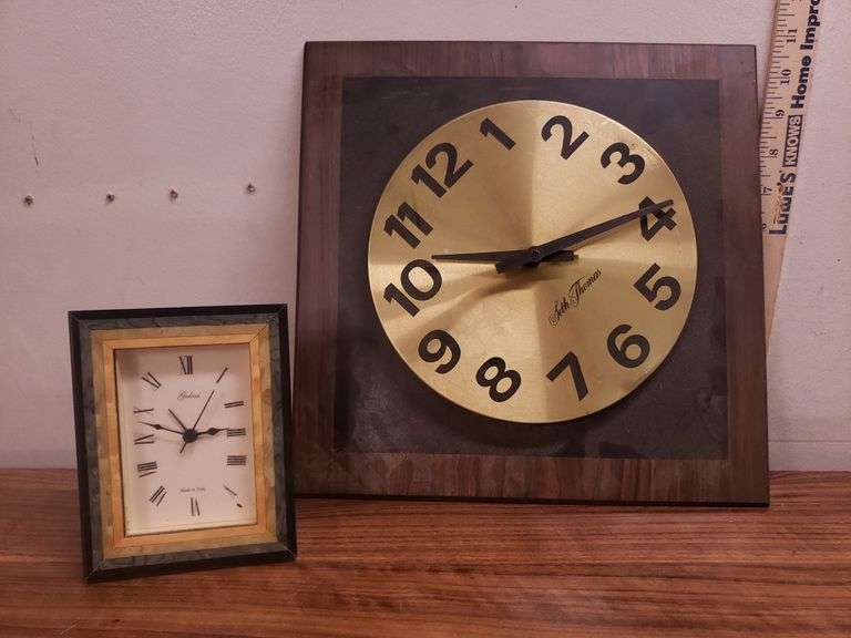 PAIR OF CLOCKS. 11B
