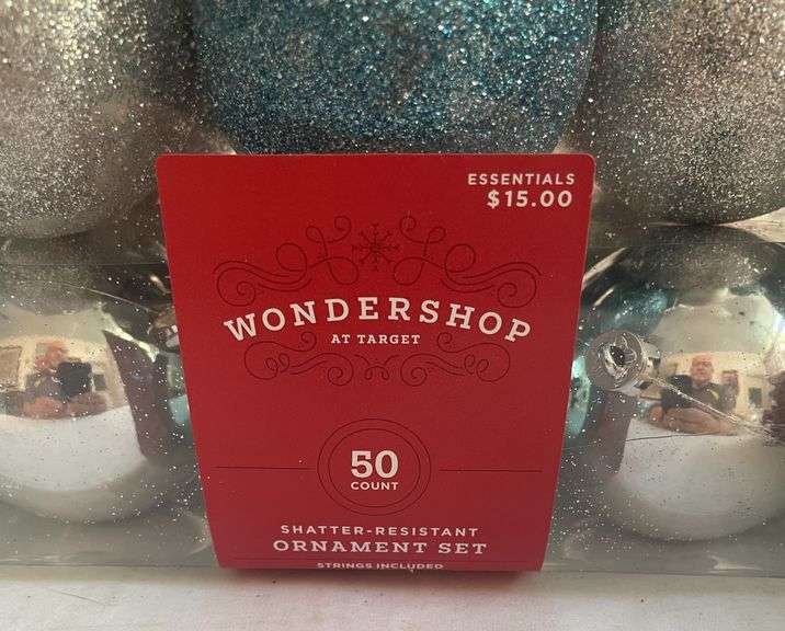 Box of 50 Ornaments and 12 Cloth Napkins