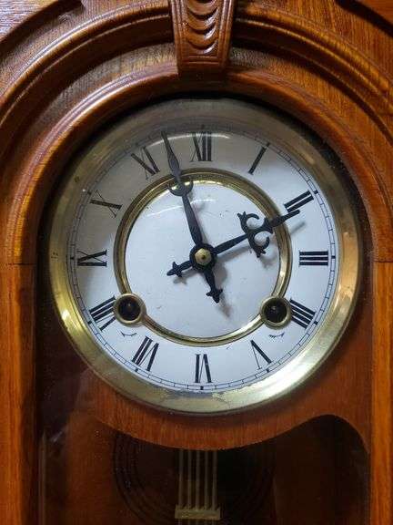 ANTIQUE ELGIN PENDULUM WALL CLOCK