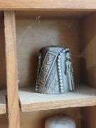 15x15 Display Case w/ Collectible Thimbles- Souvenir, Holiday & more. 4B
