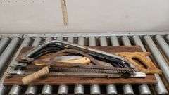 VARIOUS HANDSAWS AND HANDTOOLS. 00B