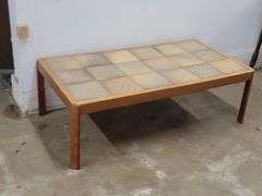 MCM Tile Top Wooden Coffee Table