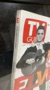 Three TV Guides with Elvis on covers in frame 1997 & 2000. 1a