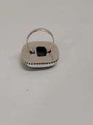 925 STERLING SILVER RING WITH BEAUTIFUL BLUE GEM. DC