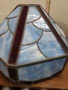 BEAUTIFUL STAINED GLASS LIGHT SHADE. 18D