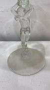 Cambridge Glass crystal nude Figurine stem compote. 1d