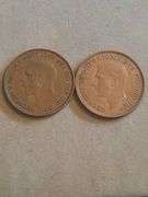 1936 1938 British One Pennies