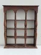 Vintage 4-Tier Wooden Wall Rack. 6E