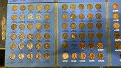 Lincoln Penny books – 1909-1940 some coins, 1941-1974 complete. 1b